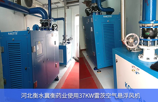 河北衡水冀衡藥業使用37KW雷茨空氣懸浮風機